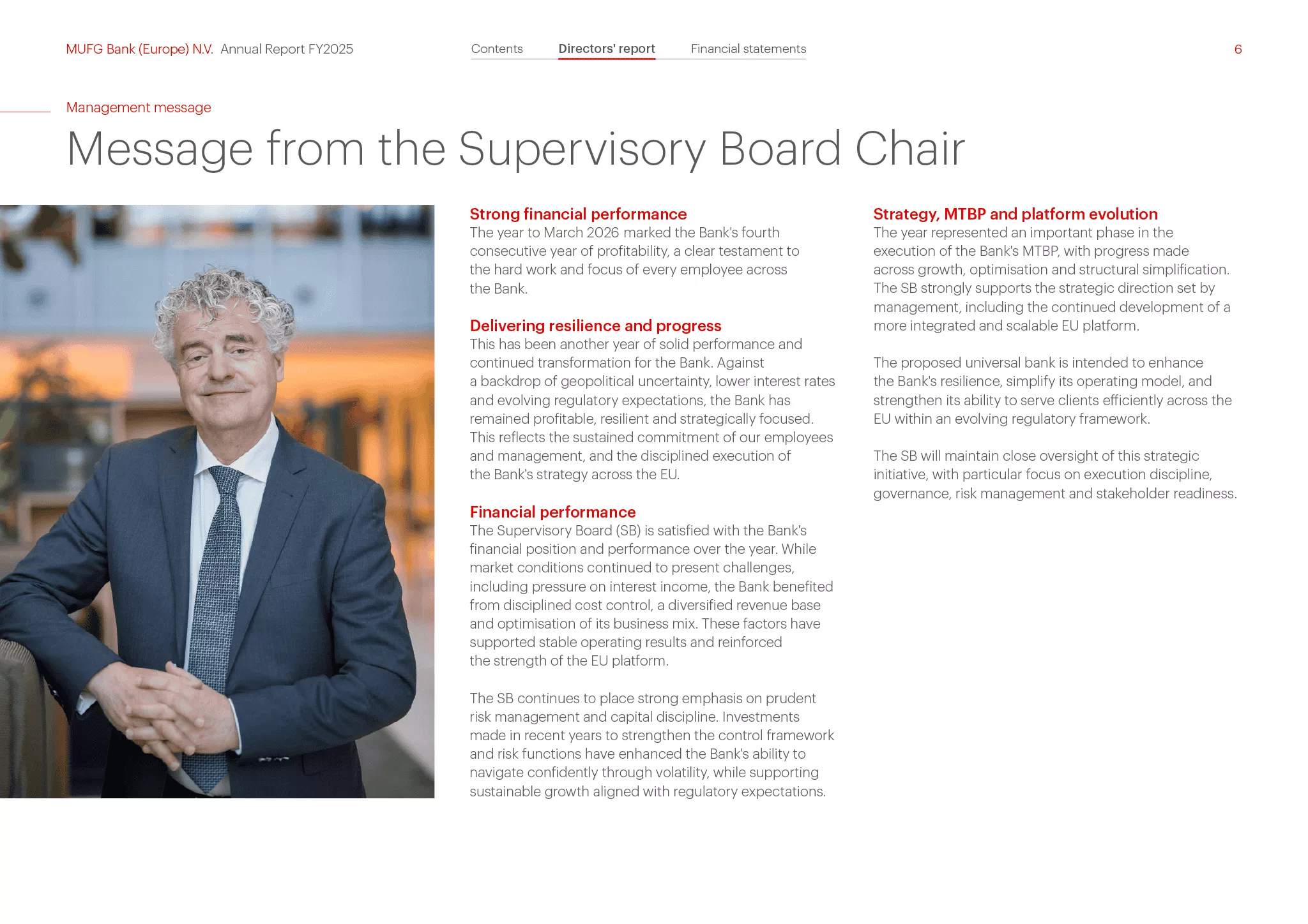 MUFG Annual Report FY 2025 6